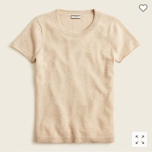 NWT J. Crew Camel Cashmere Tee